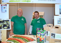 Roy Marse en Filip Wicher van Biomonic. Producent van vloeibare paardenmest.